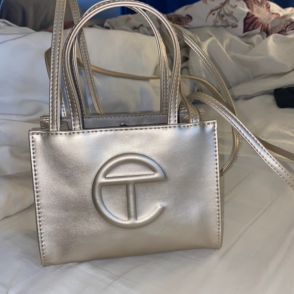 Small Gold Telfar Bag